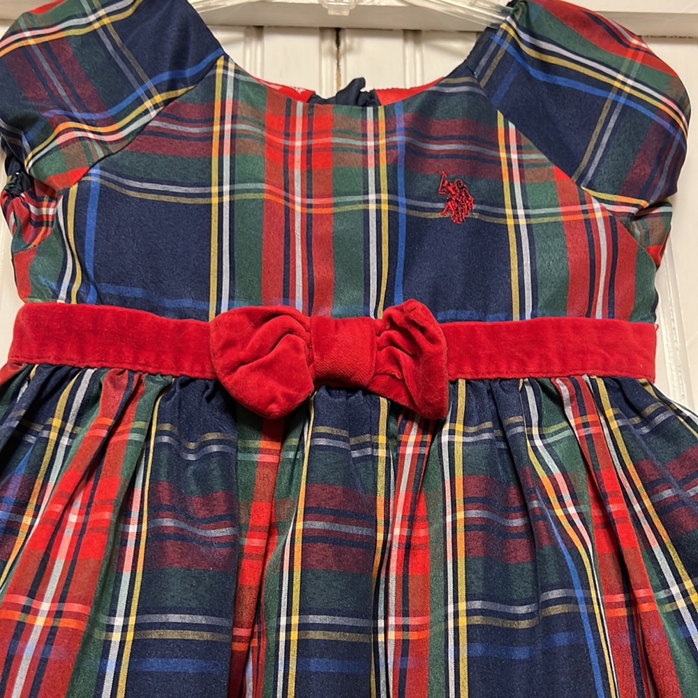 U.S. Polo Assn. Plaid Dress 3T